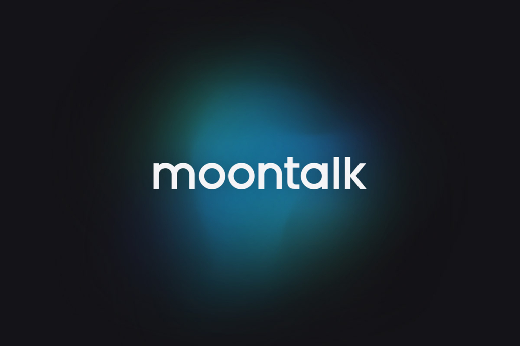 Visualisoitu Moontalk logo